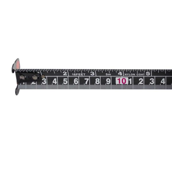 ROK Tape Measure – Rubberized Case – SAE /Metric ~ 1″ / 16′ / 5M